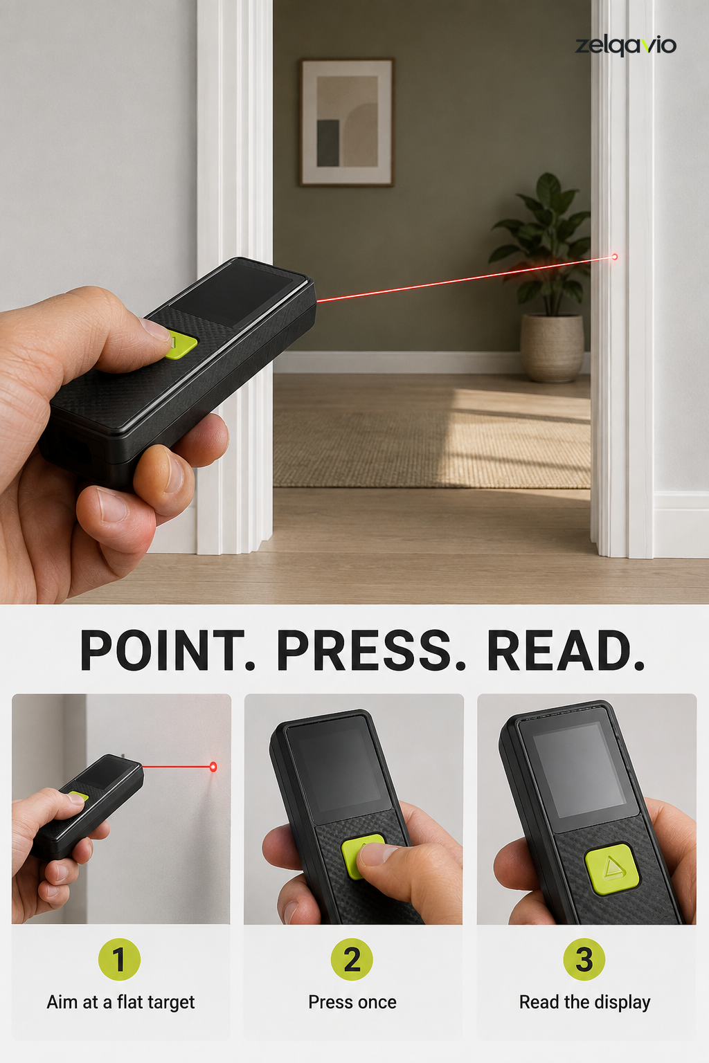 Point. Press. Read.